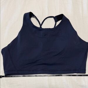Navy Strappy Back Sports Bra